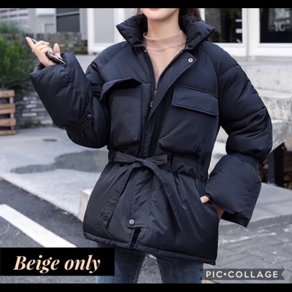 HP!!! 🎉SALE!! Winter Ivory Short Puffy Jacket - Picture 4 of 6